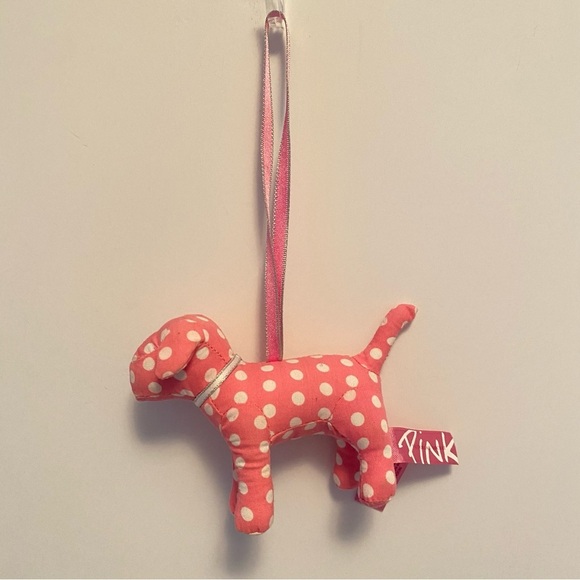 PINK Victoria's Secret Other - PINK Victoria's Secret Mini Dog White Polka Dot Christmas Tree Ornament